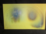 Gil Pievini-  Abstrato óleo s/ tela medindo 1,30 x 80 cm assinado