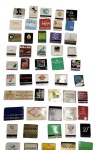 50 caixas de fósforos publicitários, nacionais e internacionais, com destaque para hotéis, cassinos, restaurantes, bares e marcas comerciais. Entre os temas identificados encontram-se estabelecimentos hoteleiros tradicionais (como Caesars Palace, Hotel Carinthia, entre outros), postos e marcas comerciais (ex.: Esso Shop), além de diversos empreendimentos turísticos e empresariais.
