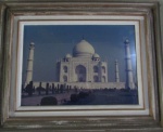 Fotografia do TAJ MAHAL medindo 50 x 70 cm   com moldura (85 x 1,06 cm )
