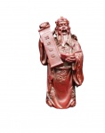 ANTIGA ESCULTURA CHINESA EM RESINA , REPRESENTANDO SÁBIO. Mede: 17 cm de alt.
