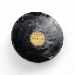 Antigo disco virgem  em acetato /laca marca Supersom  usado  para gravações personalizadas em radio e estudios , ano 1940 a 1970