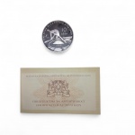 Moeda comemorativa em prata 925  dos Jogos Olimpicos Sydnei 2000 - Bulgaria - acabamento Proof  - certificado emitido  pelo Banco Nacional da Bulgaria em homenagem aos jogos de verão 2000, representando atleta em salto em altura . peso 20 gr e diâmetro 34 mm .Peça de colecionador