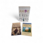 LOTE COM 3 LIVROS CRISTÃOS  TEOLOGIA E VIDA CONJUGAL -1) Amor e Respeito  Emerson Eggerichs 2)  Das Origens do Evangelho  Oscar Cullmann  3) A Mensagem de I Timóteo e Tito  John Stott, marcas de uso.