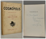 ALMEIDA, Guilherme de. - COSMÓPOLIS - São Paulo / 29. Oito Reportagens de GUILHERME DE ALMEIDA. São Paulo: Companhia Editora Nacional, 1962. PRIMEIRA EDIÇÃO COM DEDICATÓRIA AUTÓGRAFA DO AUTOR: "A Mario .... Com os cumprimentos de Guilherme de Almeida. 62". Carvões de A. GOMIDE. São Paulo: Companhia Editora Nacional, 1962. 82 pp. + índice. Brochura em bom estado de conservação. 14 x 21 cm.
