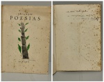 BOPP, Raul. - POESIAS. Zurich: Orell Fussli, 1947. PRIMEIRA EDIÇÃO. DEDICATÓRIA AUTÓGRAFA E NUMERADO PELO AUTOR: "Ao Helio Bittencourt um "exemplarzinho" de N. IV e um abraço de Raul Bopp". 70 pp.+ índice. Brochura com manchas do tempo, páginas íntegras e limpas. 18 x 25 cm.