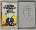 ZIRALDO. - O MENINO MALUQUINHO. São Paulo: Companhia Melhoramentos, 1998. DEDICATÓRIA AUTÓGRAFA DO AUTOR: "Para Bruno e Gabriela com dois beijos Ziraldo". Acompanha foto do autor. 71ª Edição. 106 pp. Brochura original em ótimo estado de conservação. 15,5 x 23 cm.