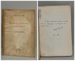 NAPOLEÃO, Martins. - PEQUENA ANTOLOGIA DE POEMAS ALHEIOS. (Traduções e Breves Notas Bio-Bibliográficas). Rio de Janeiro: Gráfica Olímpica Editora, 1960. PRIMEIRA EDIÇÃO COM DEDICATÓRIA AUTÓGRAFA DO AUTOR: " A Álvaro Moutinho Ribeiro da Costa, com a admiração e a amizade de tantos anos, o Marins Napoleão. Rio, 1960". 94 pp. + índice. 13 x 19 cm.