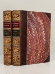 DICKENS Charles. - DOMBEY AND SON. London: Ghapman and Hall, 1879. 2 volumes. 454 pp. 459 pp. Encadernação antiga com lombo e cantos marrom e douração. Páginas íntegras e limpas com os três cortes marmorizados. 13 x 20 cm.