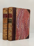 DICKENS Charles. - LITTLE DORRIT. London: Ghapman and Hall, 1879. 2 volumes.446 pp. 427 pp. Encadernação antiga com lombo e cantos marrom e douração. Páginas íntegras e limpas com os três cortes marmorizados. 13 x 20 cm.