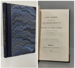 A FEW WORDS ON THE SUBJECT OF THE Denominated ACT of the Three Estates of the Kingdom of Portugal, Assembled in Cortes, in Lisbon on the 11th July, 1828. Translated from the Portuguese. Plymouth: Edward Nettleton, 1828.  Falsa folha de rosto + VII ff. com Preface + 23 pp. e no verso colofão. Encadernado em meio couro vinho com douração na lombada. Innocencio, IV, p. 328.  É mais um folheto a combater a usurpação de Dom Miguel e defender o trono português para D. Pedro IV e, com a renúncia, para sua filha primogênita D. Maria da Glória, futura D. Maria II. 21 x 13 cm. Portugal - Política e Governo. Raro.