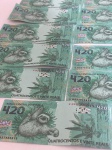 Lote contendo 11 cédulas fictícias no valor ilustrativo de 420 reais, todas com ilustração do Bicho-Preguiça. Itens decorativos e lúdicos, ideais para cenografia, colecionismo criativo, exposições ou projetos artísticos. Não possuem valor legal ou monetário.Qualquer dúvida entrar em contato pelo WhatsApp: 11932480666.OBS: A sua participação em nosso leilão ajuda em causas animais.