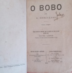 Livro - O BOBO !! nona Edição !! edição raridade do ano de 1919 !! acervo de colecionador !! publicado peçla primeira vez em 1843 !! capa dura !! 337 pag. !!