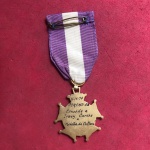 Medalha, Corfaci, ano de 1974!!! Medalha de cultura, com fita branca e roxa!!!