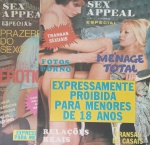 2 revistas Eroticas !! SEX APPEAL !! transas sexuais !! fotos porno !! expressamente proibido para menores de 18 anos !! relações reais , edição da decada de 1980 !! acervo de colecionador !!