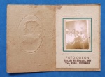 Fotografia  !!cartão com foto tipo 3x4 com 5 pessoas !! Co propaganda da loja de foto de Niterói !! Decada de 1930 !! Atente para o numero de telefone !! Raridade  !!  !!! 