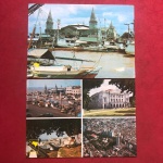 Postais - 2 peças -Belém do Pará, mercado ver o peso !!! + 4 imagens ( vista aérea + Teatro da Paz + Docas + Forte do castelo ) 