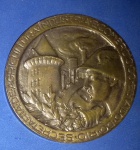 Medalha IV Exposição de Flores e Frutas de Petropolis !!! Material bronze !! Tamanho de diametro de 47mm  !!!