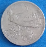 Moeda / Italia !! Muito antiga ano de 1912 !! Raridade !! Lindo desenho  !! 