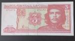 Cedula - estrangeira - CUBA !! valor diferenciado de 3 Pesos !! figura de CHE !!! decreto de ano de 2004 !! soberbissima !!