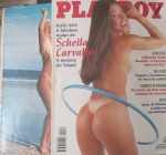 2 Revistas  Play Boy !! SHEILA CARVALHO e Carla PEREZ !! edição do ano de 1998 !! È O THAN !!! perfeito estado !! acervo de colecionador !!