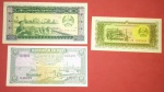 3 cédulas do Cambodja, flor de estampa!!! Valores de 1 , 10 e 100