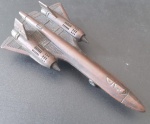 Colecionismo- Coleção de miniatura combinada com apontador !! em material metalico !! do avião  SR71 !! fabricação doa USA !! o avião tipo nave espacial !! maior altitude alcançada por um avião e maior velocidade  ded aviões ... !!