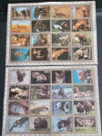 Filatelia - 32  selos tipo maior  !! todos diferentes de figuras de animaisn da Africa !! do local AJman !! lindas fotos !! dificil de aparecer !! acervo de colecionador !! l