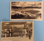 cartofilia - 2 peças !! Estadio do Nacional em Portugal !! e Praça do Comércio Decada de 1960 !!