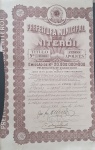 Colecionismo- Titulo da Divida publica da cidade de Niteroi R.J. apolice de 2000.000,00 do ano de 1942 !! assinatura do prefeito da època !! ccom as etiquetas de resgate com datas de 1955 ate 1967 !! acervo de colecionador !!