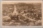 cartofilia -Poços de Caldas / M.G. vista parcial da Cidade !! Igreja da Matriz !! Datado de 1957 !!   !!!