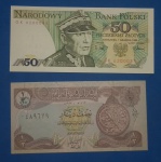 2 cedulas / estrangeiras - flor de estampa !!! Iraque e POlonia