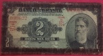 Cedula - Brasil !! valor de 2 mil Reis !! circulação de 1923 até 1955 !! Alto  valor de mercado !! estado de B.c. ainda pega cerca de 50Reais !!  dificil de aparecer !!
