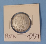 Moeda - Nederland ( Holanda ) material l prata !! valor de 1 G ano de 1957 !! dificil de aparecer !