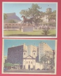 2 postais, Igreja do Castelo e Jokei Club da Gavea