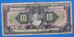 Cedula / Brasil - 10 mil Réis !! Caixa de estabilização !!! Decreto de 1927 !! Dificil de aparecer   !!!