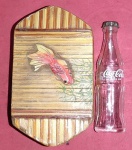 Colecionismo- Conjunto de caixa para jois !! Contendo no interior mini garrafa de coca- cola !!  acervo de colecionador !! tamanho maior de 9cm de comprimento !!