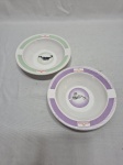 Par de bowls em porcelana Rroyal Canin. Medindo 16cm x 4cm de altura.