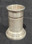 BROGGI - ANTIGO PALITEIRO EM METAL PRATEADO ITALIANO. MEDINDO 6 X 4.5 CM