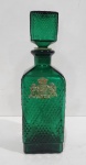 ROYAL LABEL - ANTIGA GARRAFA NO TOM VERDE. MEDINDO 26,5 X 8 X 8  CM