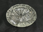 ANTIGO CINZEIRO EM CRISTAL LAPIDADO. MEDINDO 4 X 13 CM