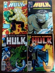O NOVO  Incrível Hulk,. As edições são as de números 82, 96, 136 e 137