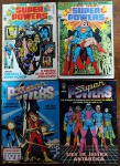quatro revistas em quadrinhos brasileiras da Editora Abril, todas parte da série Super Powers. 2, 5, 18, 24