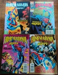 Homem-Aranha 2099. A coleção completa desta série tem 39 edições e foi publicada entre 1993 e 1996 no formato "formatinho" (13,5 x 19 cm).  2, 3, 4, 5.