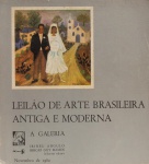 Leilão de Arte Brasileira Antiga e Moderna, A Galeria, Novembro 1980. 66 páginas. Texto: Waldemar Szaniecki. Obras reproduzidas: Vicente do Rego Monteiro, Francisco Rebolo, Fulvio Pennacchi, Alfredo Volpi, José Pancetti, Eliseu Visconti, Milton Dacosta, Carybé, Antonio Gomide, Wellington Virgulino, Emiliano Di Cavalcnti, Antonio Gomide, entre outros.
