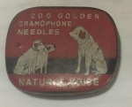 ANTIGA CAIXA DE AGULHAS ALEMA PARA GRAMOPHONE - NO ESTADO CONFORME FOTOS