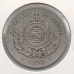 MOEDA BRASIL IMPERIO - 200 REIS 1871 - MBC/SOB - CUPRO-NIQUEL - 15 GRAMAS - 32MM - CATALOGO AVALIA ENTRE R$ 50,00 E R$ 500,00 - NO ESTADO CONFORME FOTOS
