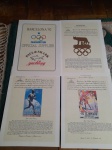 LOTE CONTENDO 4 MINI POSTERS DOS JOGOS OLIMPICOS DE 1992 -  EM PERFEITO ESTADO CONFORME FOTO
