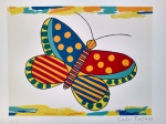 GRAVURA - TIRAGEM 5/100 - BORBOLETA - SERIGRAFIA - 22 X 19CM - CARLOS FURTADO - ASSINADO A LAPIS PELA ARTISTA - ACID - SEM MOLDURA - NO ESTADO CONFORME FOTOS