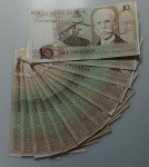 LOTE CONTENDO 13 CEDULAS DE 10 CRUZADOS - C180 - MCB/SOB - ITEM NO ESTADO CONFORME FOTOS