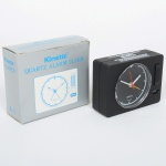 RELÓGIO, um (1) de viagem ou cabeceira, marca KINETIC  ALARM CLOCK, brinde do CITIBANK, acondicionado na caixa, não aparenta ter sido usado, Made in Hong Kong, vide foto.